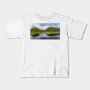 Mountain Pond Panorama Kids T-Shirt